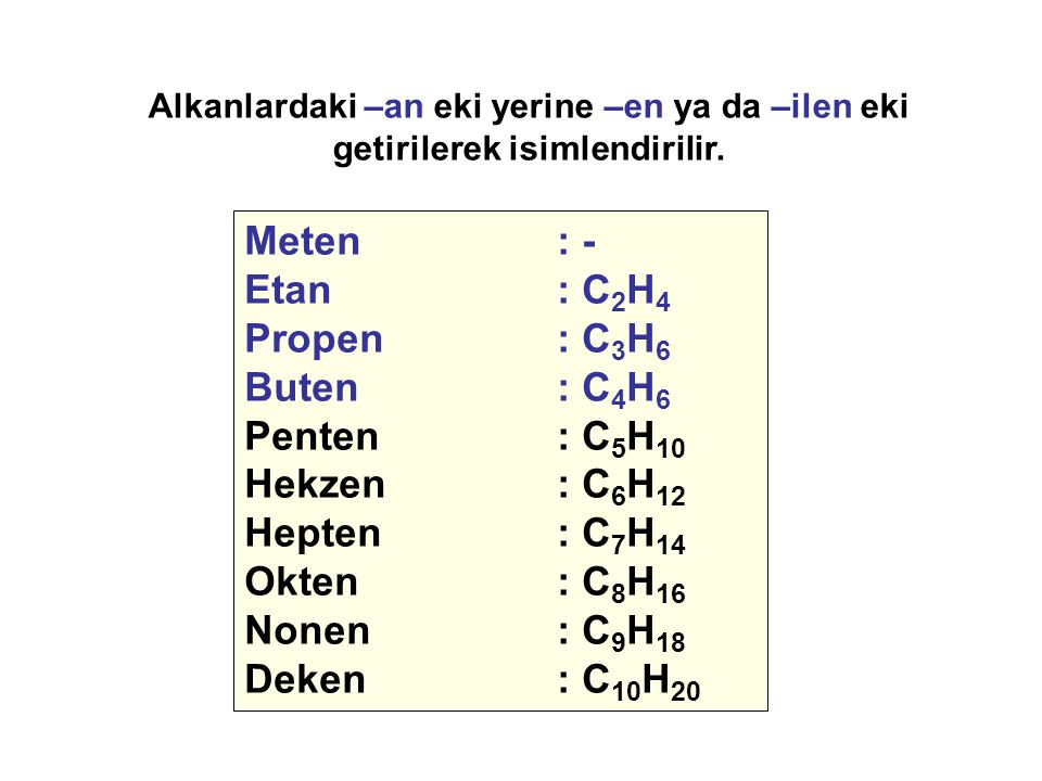 ALKENLER OLEF NLER CH2 CH2 ppt indir